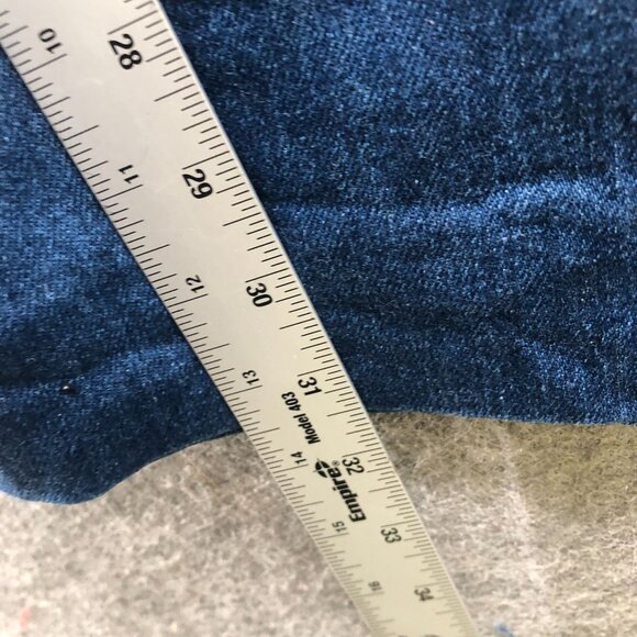 Uniqlo Wide Trouser Jeans Womens XL 32-33'' Blue Medium Wash High Rise - Picture 8 of 9